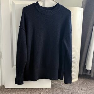 Navy Crewneck Sweater - Classic Knit
